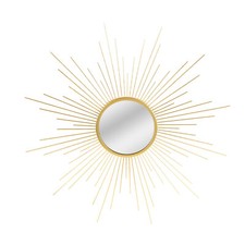 Wall Mirror 60cm Sunburst Round Wall Hanging Gold Frame Home Decor Living Room