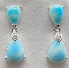 14ct White Gold Marble Diamond