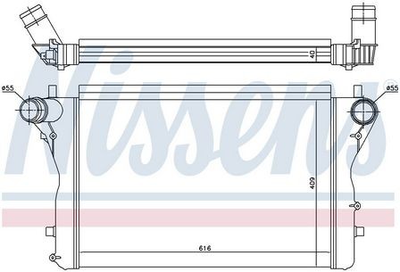 Nissens intercooler for audi - nissens,