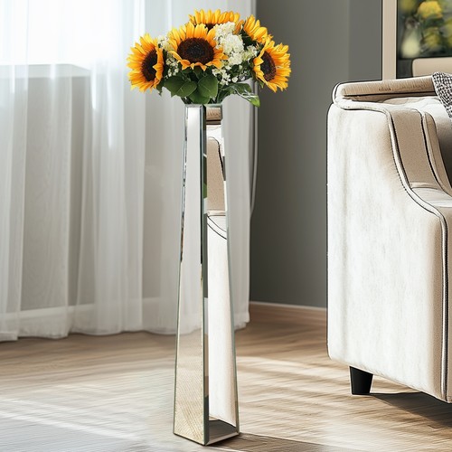 77cm tall silver glass - 77cm,