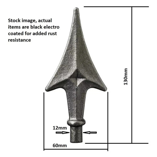 Railhead spear diamond 130mm - spear,