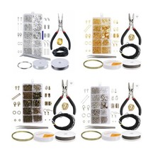 Jewellery Making Kit Findings 870Pcs and 7pcs Tools & Wire DIY Necklace Repair 