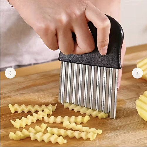 Stainless steel wavy - stainless, crinkle