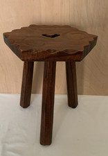 Brutalist Wooden Milking Stool