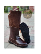 Leather Long Brown Boots