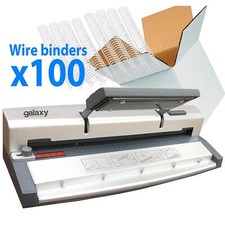 Galaxy G60 Home Office Manual A4 Wire Binding Machine Includes 100 Wire Bindings
