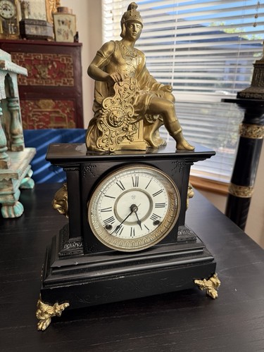 Ansonia antique clock - antique,
