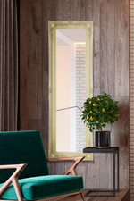 Large Mirror Ivory Ornate Full Length Dress Big Wall 4Ft6 X 1Ft6 135cm X 45cm