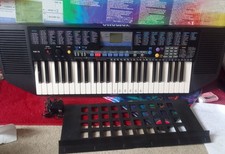 Vintage Boxed Yamaha Portatone PSR-78 Keyboard with Power Supply & Music Rest