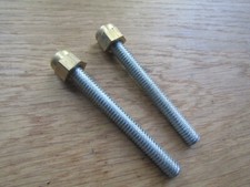 SPARE REPLACEMENT LETTER PLATE FIXING SCREWS NUT BOLTS FURNITURE KNOCKER FIXINGS