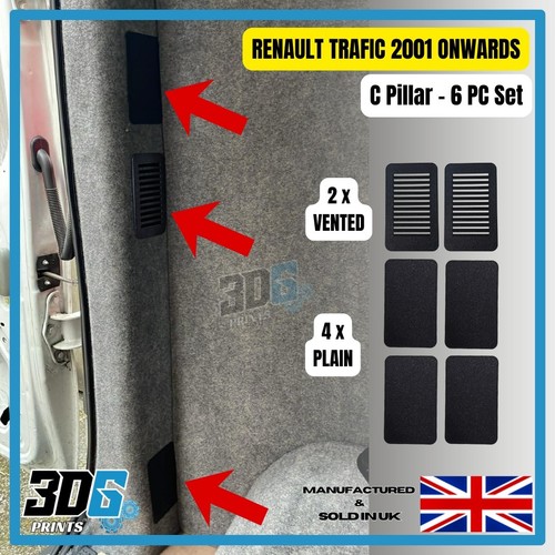 Black vented renault trafic - vented,