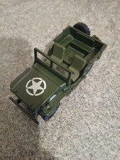 Willys Jeep Vintage WW2 Diecast Model Army Military Collectible 