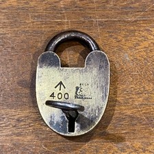 Vintage Army war department broad arrow Brass Padlock