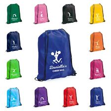Cheerleading Bag Personalised Kid's Drawstring Rucksack Nylon Cheer Shoes Kit