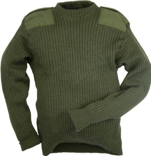 Green commando jumper knitted - jumper,