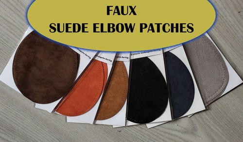 Faux suede elbow iron sew - faux, on