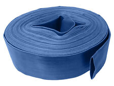 2" Layflat Hose PVC Water Delivery Discharge Pipe Pump Lay Flat Irrigation Blue