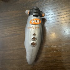 Vintage PEZ Candy Pen, Black And Silver, Opened — See Photos