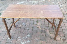 Antique / Vintage Folding Wooden Trestle Table Air Ministry Table