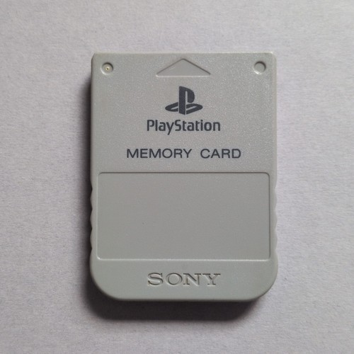 Ps1 memory card grey official - ps1,