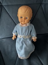 Vintage pedigree Baby Doll Rubber 1950s 10 Inches in nightie
