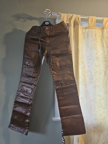 Ladies faux leather cargo - ladies,