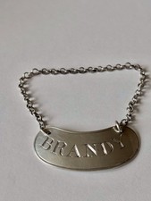 George III Silver BRANDY Decanter Bottle Label Thomas James London 1806 GEORGIAN