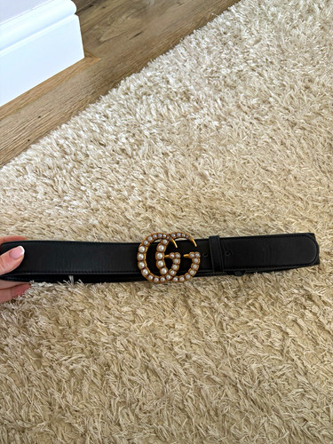 Gucci black leather - black, belt
