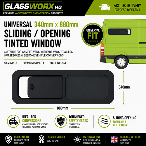 Driver side universal window - driver,
