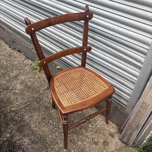 Antique edwardian cane seated - cane,