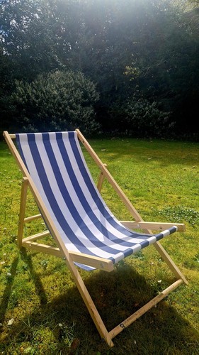 Folding wooden deck chair - folding,