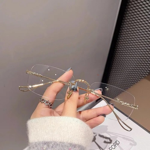 Transparent square rimless - transparent,