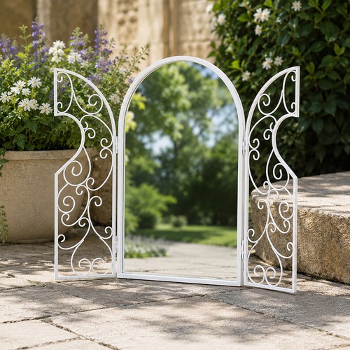 Hanging wall shutter mirror - wall,