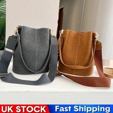 Leather Suede Bucket Bag