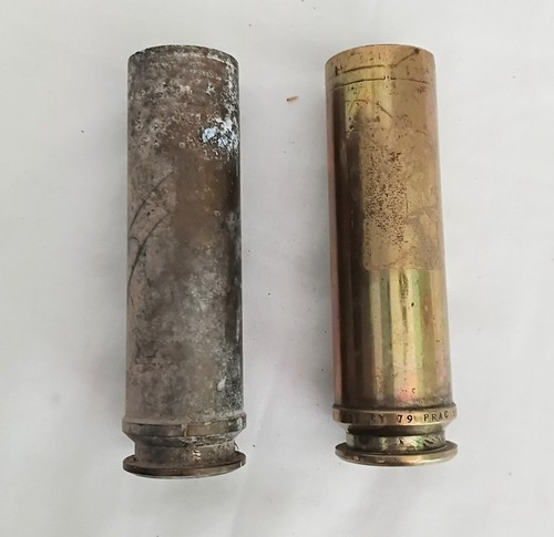 30mm brass cannon shells - 2, x