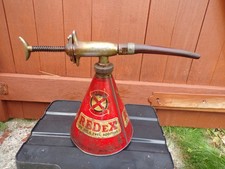 REDEX LUBRICANT VINTAGE GARAGE FORECOURT OIL DISPENSER CAN CAR MEMORABILIA
