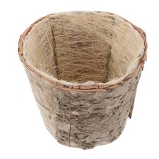  Vintage Wooden Bark Planter Flower Bucket for Floral Arrangements Rustic