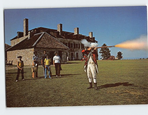 Postcard flintlock musket - flintlock,