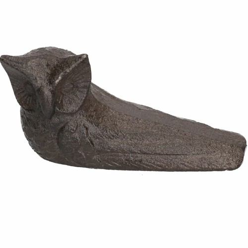 Owl door stop cast - stop, iron