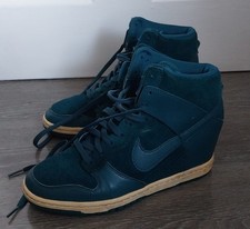 Nike Dunk Sky Hi Size UK 5 Dark Sea Green Turquoise Hidden Wedge  (528899-300) 