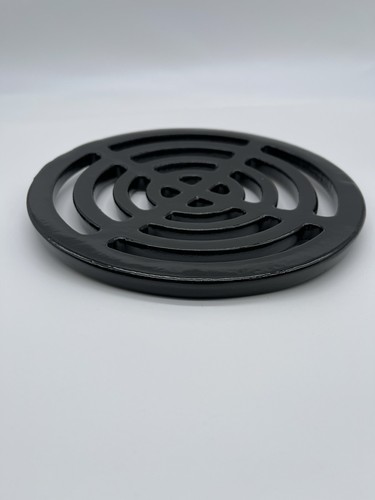Drain cover dished black - cover,