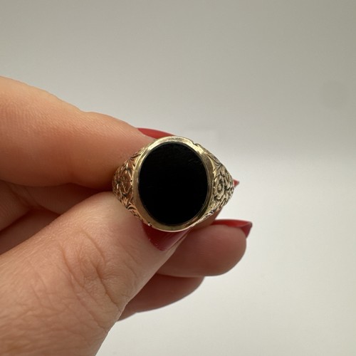 Vintage men signet ring - vintage,