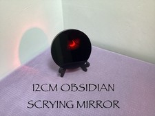 Black Obsidian Scrying Mirror - High Quality-Powerful/Protective GHOST HUNTING 