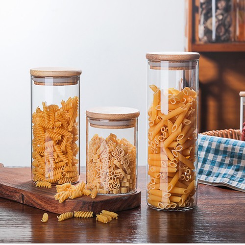 Set large bamboo glass - of, 4