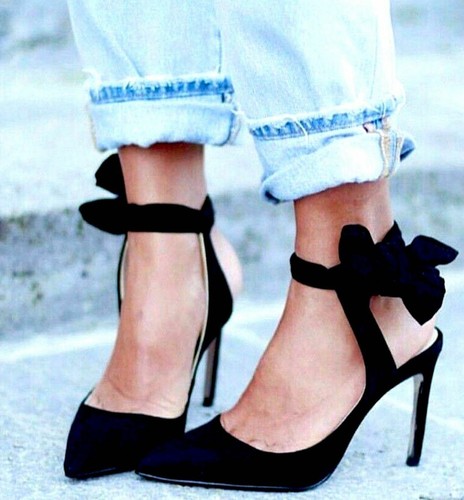 Zara black faux - zara, leather