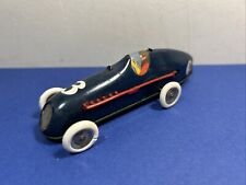 Triang Minic Racing Car Clockwork Tinplate Nice Original Cond - Blue