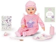 Baby Annabell - Interactive Annabell 43cm Doll Pretend Play with Accessories