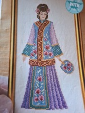 Oriental Lady Cross stitch Design chart