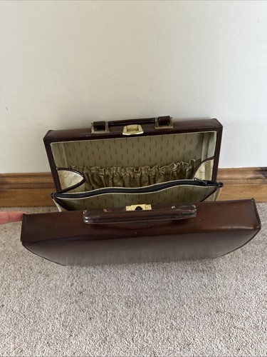 Vintage brown genuine leather - vintage,