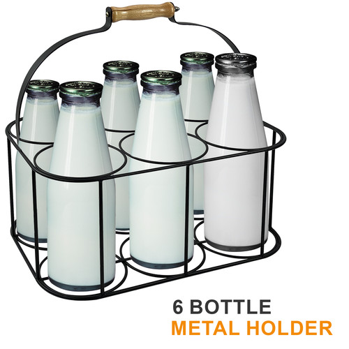 Metal milk bottle - metal,